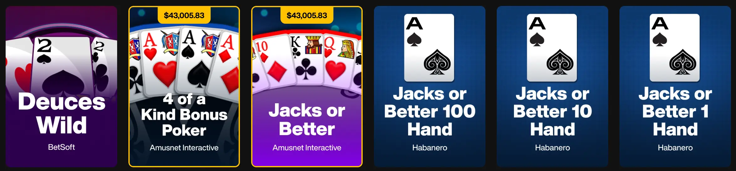 Just Casino Poker Games